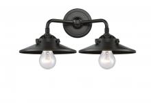  284-2W-OB-M5-OB - Railroad - 2 Light - 16 inch - Oil Rubbed Bronze - Bath Vanity Light