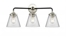 Innovations Lighting 284-3W-BPN-G62 - Cone - 3 Light - 24 inch - Black Polished Nickel - Bath Vanity Light