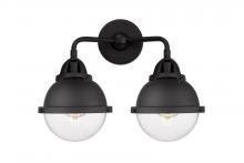 Innovations Lighting 288-2W-BK-HFS-62-BK - Hampden - 2 Light - 15 inch - Matte Black - Bath Vanity Light