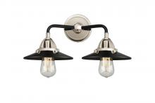 Innovations Lighting 288-2W-BPN-M6-BK - Railroad - 2 Light - 16 inch - Black Polished Nickel - Bath Vanity Light