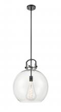  410-1SL-BK-G410-16CL - Newton Sphere - 1 Light - 16 inch - Matte Black - Pendant