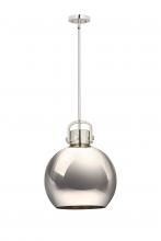 Innovations Lighting 410-1SL-PN-M410-14PN - Newton Sphere - 1 Light - 14 inch - Polished Nickel - Pendant