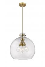 Innovations Lighting 410-3PL-BB-G410-18SDY - Newton Sphere - 3 Light - 18 inch - Brushed Brass - Cord hung - Pendant