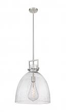 Innovations Lighting 411-1SL-SN-G412-16SDY - Newton Bell - 1 Light - 16 inch - Satin Nickel - Pendant