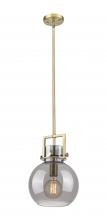 Innovations Lighting 411-1SM-BB-G410-10SM - Newton Sphere - 1 Light - 10 inch - Brushed Brass - Mini Pendant