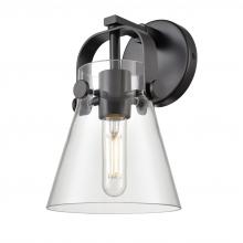 Innovations Lighting 423-1W-BK-G411-6CL - Pilaster II Cone - 1 Light - 7 inch - Matte Black - Sconce