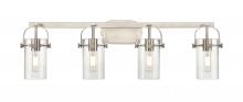  423-4W-SN-G423-7SDY - Pilaster - 4 Light - 35 inch - Brushed Satin Nickel - Bath Vanity Light