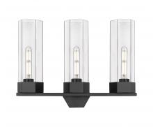 Innovations Lighting 427-3W-BK-G427-14CL - Claverack - 3 Light - 22 inch - Matte Black - Bath Vanity Light