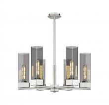 Innovations Lighting 427-6CR-SN-G427-14SM - Claverack - 6 Light - 28 inch - Satin Nickel - Chandelier