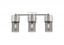  428-3W-PN-G428-7SM - Bolivar - 3 Light - 21 inch - Polished Nickel - Bath Vanity Light