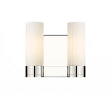 Innovations Lighting 429-2W-PN-G429-8WH - Empire - 2 Light - 11 inch - Polished Nickel - Bath Vanity Light