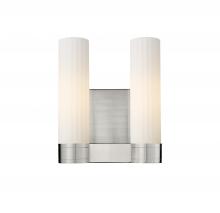 Innovations Lighting 429-2W-SN-G429-11WH - Empire - 2 Light - 11 inch - Satin Nickel - Bath Vanity Light