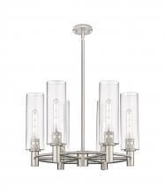 Innovations Lighting 434-6CR-SN-G434-12SDY - Crown Point - 6 Light - 24 inch - Satin Nickel - Chandelier