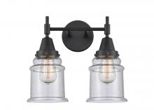 Innovations Lighting 447-2W-BK-G184 - Canton - 2 Light - 15 inch - Matte Black - Bath Vanity Light