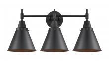 Innovations Lighting 447-3W-BK-M13-BK - Appalachian - 3 Light - 26 inch - Matte Black - Bath Vanity Light