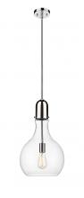  492-1S-PN-G582-12 - Amherst - 1 Light - 12 inch - Polished Nickel - Stem hung - Mini Pendant