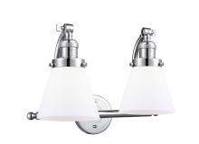 Innovations Lighting 515-2W-PC-G61-LED - Cone - 2 Light - 18 inch - Polished Chrome - Bath Vanity Light