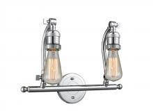 Innovations Lighting 515-2W-PC - Double Swivel - 2 Light - 18 inch - Polished Chrome - Bath Vanity Light