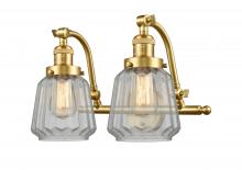 Innovations Lighting 515-2W-SG-G142 - Chatham - 2 Light - 18 inch - Satin Gold - Bath Vanity Light