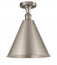 Innovations Lighting 516-1C-SN-MBC-16-SN - Berkshire - 1 Light - 16 inch - Brushed Satin Nickel - Semi-Flush Mount