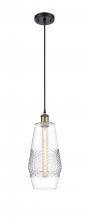 Innovations Lighting 516-1P-BAB-G682-7 - Windham - 1 Light - 7 inch - Black Antique Brass - Cord hung - Mini Pendant