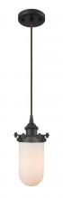 Innovations Lighting 516-1P-OB-CE231-W - Kingsbury - 1 Light - 4 inch - Oil Rubbed Bronze - Cord hung - Mini Pendant