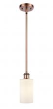 Innovations Lighting 516-1S-AC-G801 - Clymer - 1 Light - 4 inch - Antique Copper - Mini Pendant