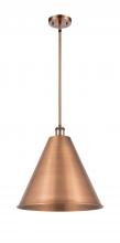  516-1S-AC-MBC-16-AC - Berkshire - 1 Light - 16 inch - Antique Copper - Pendant