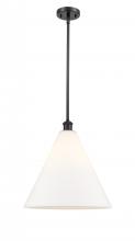 Innovations Lighting 516-1S-BK-GBC-161 - Berkshire - 1 Light - 16 inch - Matte Black - Pendant