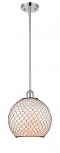 Innovations Lighting 516-1S-PC-G121-10CBK - Farmhouse Chicken Wire - 1 Light - 10 inch - Polished Chrome - Mini Pendant