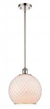 Innovations Lighting 516-1S-PN-G121-10CSN - Farmhouse Chicken Wire - 1 Light - 10 inch - Polished Nickel - Mini Pendant