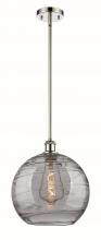 Innovations Lighting 516-1S-PN-G1213-12SM - Athens Deco Swirl - 1 Light - 12 inch - Polished Nickel - Mini Pendant