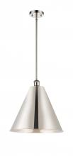 Innovations Lighting 516-1S-PN-MBC-16-PN - Berkshire - 1 Light - 16 inch - Polished Nickel - Pendant