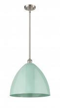  516-1S-SN-MBD-16-SF - Plymouth - 1 Light - 16 inch - Brushed Satin Nickel - Pendant