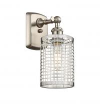 Innovations Lighting 516-1W-SN-M18-SN - Nestbrook - 1 Light - 5 inch - Satin Nickel - Sconce