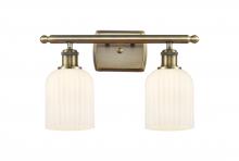 Innovations Lighting 516-2W-AB-G559-5GWH - Bridal Veil - 2 Light - 15 inch - Antique Brass - Bath Vanity Light