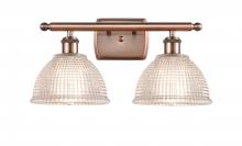 Innovations Lighting 516-2W-AC-G422 - Arietta - 2 Light - 18 inch - Antique Copper - Bath Vanity Light