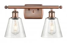 Innovations Lighting 516-2W-AC-G454 - Caton - 2 Light - 15 inch - Antique Copper - Bath Vanity Light