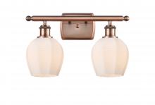  516-2W-AC-G461-6 - Norfolk - 2 Light - 16 inch - Antique Copper - Bath Vanity Light