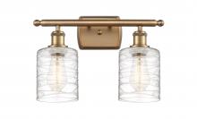 Innovations Lighting 516-2W-BB-G1113 - Cobbleskill - 2 Light - 15 inch - Brushed Brass - Bath Vanity Light