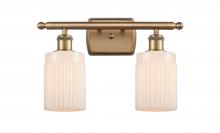 Innovations Lighting 516-2W-BB-G341 - Hadley - 2 Light - 15 inch - Brushed Brass - Bath Vanity Light