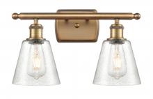 Innovations Lighting 516-2W-BB-G454 - Caton - 2 Light - 15 inch - Brushed Brass - Bath Vanity Light