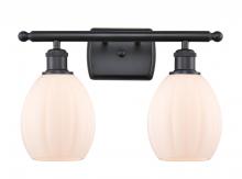 Innovations Lighting 516-2W-BK-G81-LED - Eaton - 2 Light - 16 inch - Matte Black - Bath Vanity Light