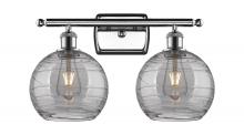 Innovations Lighting 516-2W-PC-G1213-8SM - Athens Deco Swirl - 2 Light - 18 inch - Polished Chrome - Bath Vanity Light