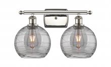 Innovations Lighting 516-2W-PN-G1213-8SM - Athens Deco Swirl - 2 Light - 18 inch - Polished Nickel - Bath Vanity Light