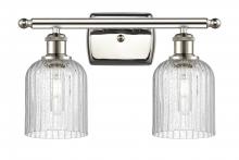  516-2W-PN-G559-5SDY - Bridal Veil - 2 Light - 15 inch - Polished Nickel - Bath Vanity Light