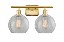 Innovations Lighting 516-2W-SG-G125-8 - Athens - 2 Light - 18 inch - Satin Gold - Bath Vanity Light