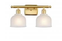 Innovations Lighting 516-2W-SG-G411 - Dayton - 2 Light - 16 inch - Satin Gold - Bath Vanity Light