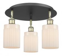 Innovations Lighting 516-3C-BAB-G341 - Hadley - 3 Light - 16 inch - Black Antique Brass - Flush Mount