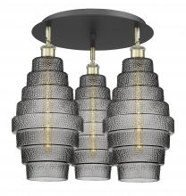 Innovations Lighting 516-3C-BAB-G673-8 - Cascade - 3 Light - 20 inch - Black Antique Brass - Flush Mount